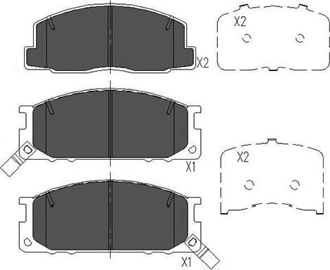 Kavo Parts KBP-9084 - Brake Pad Set, disc brake autospares.lv