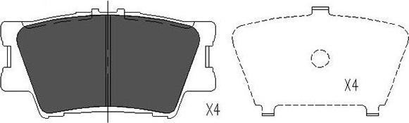 Kavo Parts KBP-9086 - Brake Pad Set, disc brake autospares.lv