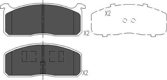 Kavo Parts KBP-9029 - Brake Pad Set, disc brake autospares.lv