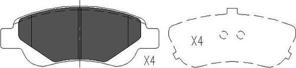 Kavo Parts KBP-9024 - Brake Pad Set, disc brake autospares.lv