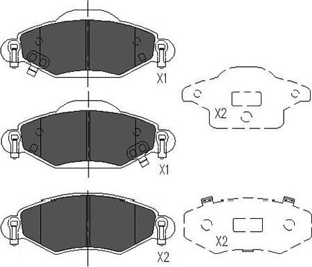 Kavo Parts KBP-9023 - Brake Pad Set, disc brake autospares.lv