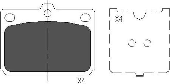 Kavo Parts KBP-9079 - Brake Pad Set, disc brake autospares.lv