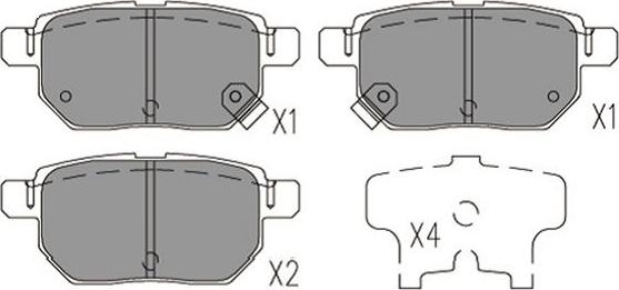 Kavo Parts KBP-9144 - Brake Pad Set, disc brake autospares.lv