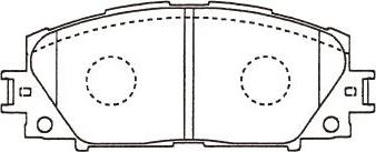 Kavo Parts KBP-9140 - Brake Pad Set, disc brake autospares.lv