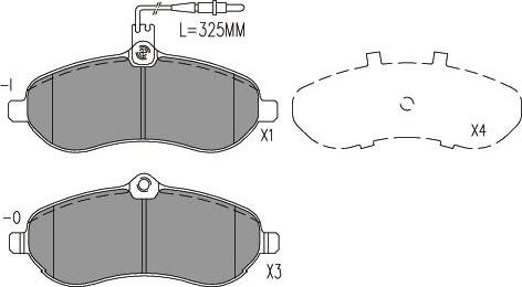 Kavo Parts KBP-9148 - Brake Pad Set, disc brake autospares.lv