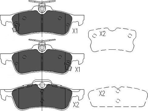 Kavo Parts KBP-9106 - Brake Pad Set, disc brake autospares.lv