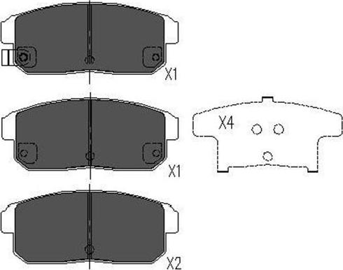 Kavo Parts KBP-4547 - Brake Pad Set, disc brake autospares.lv