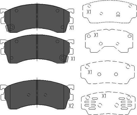 Kavo Parts KBP-4503 - Brake Pad Set, disc brake autospares.lv