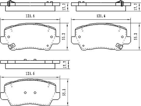 Kavo Parts KBP-4579 - Brake Pad Set, disc brake autospares.lv