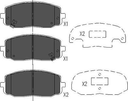 Kavo Parts KBP-4006 - Brake Pad Set, disc brake autospares.lv