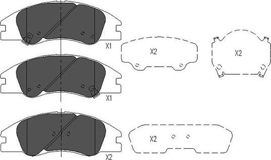 Kavo Parts KBP-4003 - Brake Pad Set, disc brake autospares.lv