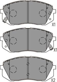 Kavo Parts KBP-4031 - Brake Pad Set, disc brake autospares.lv