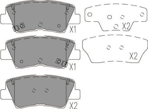 Kavo Parts KBP-4029 - Brake Pad Set, disc brake autospares.lv