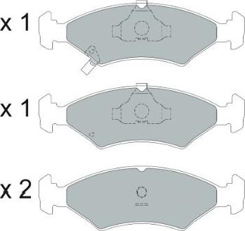 Kavo Parts KBP-4026 - Brake Pad Set, disc brake autospares.lv