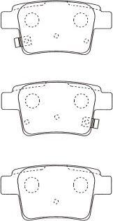 Kavo Parts KBP-5561 - Brake Pad Set, disc brake autospares.lv