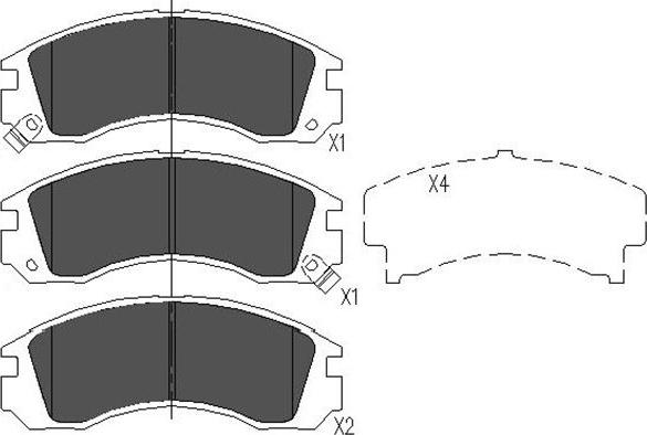 Kavo Parts KBP-5503 - Brake Pad Set, disc brake autospares.lv