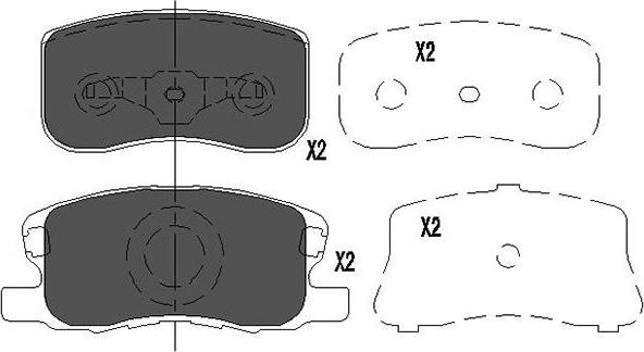 Kavo Parts KBP-5534 - Brake Pad Set, disc brake autospares.lv