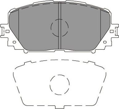 Kavo Parts KBP-5001 - Brake Pad Set, disc brake autospares.lv