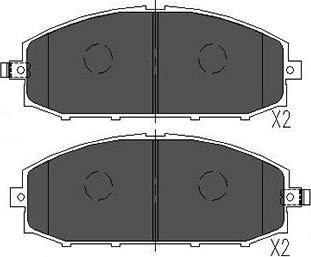 Kavo Parts KBP-6540 - Brake Pad Set, disc brake autospares.lv