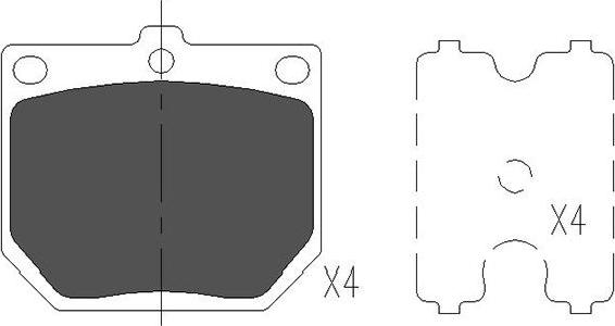 Kavo Parts KBP-6569 - Brake Pad Set, disc brake autospares.lv