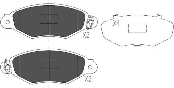 Kavo Parts KBP-6565 - Brake Pad Set, disc brake autospares.lv