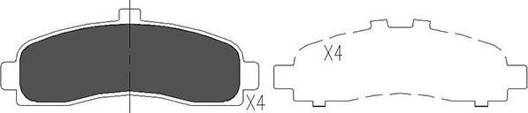 Kavo Parts KBP-6505 - Brake Pad Set, disc brake autospares.lv