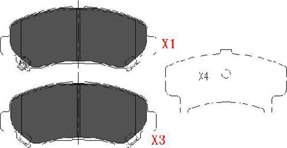 Kavo Parts KBP-6519 - Brake Pad Set, disc brake autospares.lv