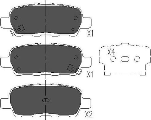 Kavo Parts KBP-6517 - Brake Pad Set, disc brake autospares.lv