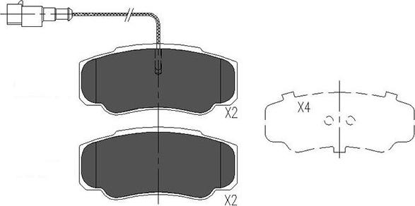 Kavo Parts KBP-6585 - Brake Pad Set, disc brake autospares.lv