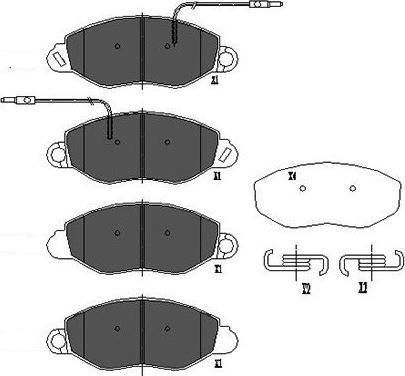 Kavo Parts KBP-6586 - Brake Pad Set, disc brake autospares.lv