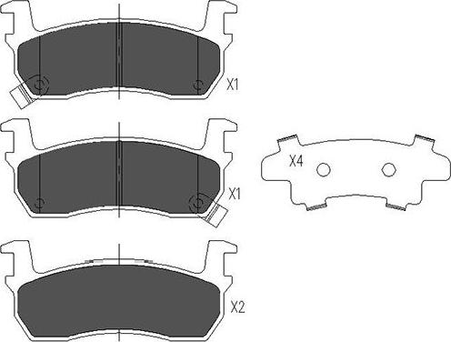 Kavo Parts KBP-6530 - Brake Pad Set, disc brake autospares.lv