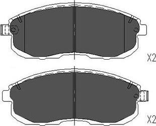 Kavo Parts KBP-6579 - Brake Pad Set, disc brake autospares.lv