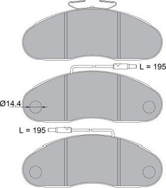 Kavo Parts KBP-6602 - Brake Pad Set, disc brake autospares.lv