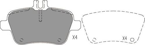 Kavo Parts KBP-6619 - Brake Pad Set, disc brake autospares.lv