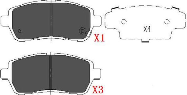 Kavo Parts KBP-1514 - Brake Pad Set, disc brake autospares.lv