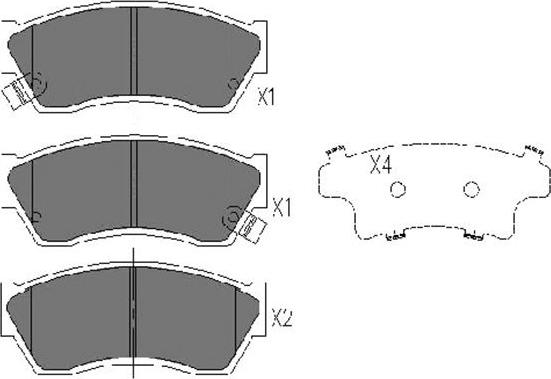 Kavo Parts KBP-8504 - Brake Pad Set, disc brake autospares.lv