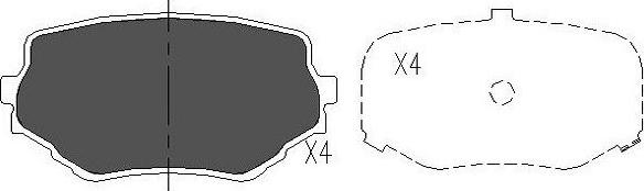 Kavo Parts KBP-8506 - Brake Pad Set, disc brake autospares.lv