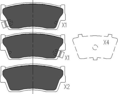 Kavo Parts KBP-8503 - Brake Pad Set, disc brake autospares.lv