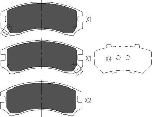 Kavo Parts KBP-8513 - Brake Pad Set, disc brake autospares.lv