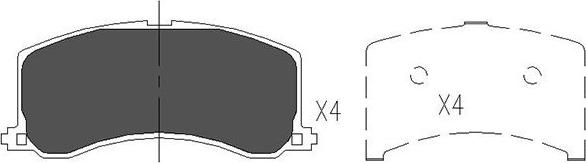 Kavo Parts KBP-8517 - Brake Pad Set, disc brake autospares.lv