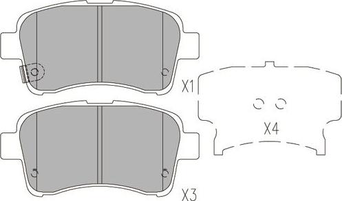 Kavo Parts KBP-8528 - Brake Pad Set, disc brake autospares.lv