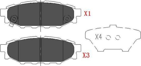 Kavo Parts KBP-8005 - Brake Pad Set, disc brake autospares.lv