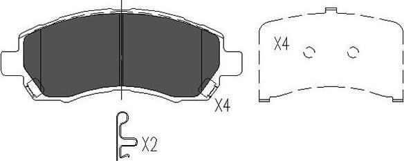 Kavo Parts KBP-8015 - Brake Pad Set, disc brake autospares.lv