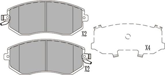 Kavo Parts KBP-8025 - Brake Pad Set, disc brake autospares.lv