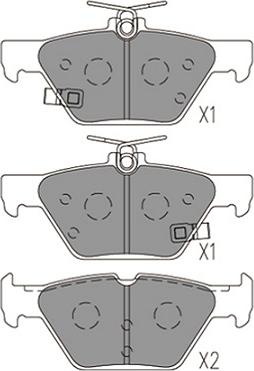 Kavo Parts KBP-8028 - Brake Pad Set, disc brake autospares.lv