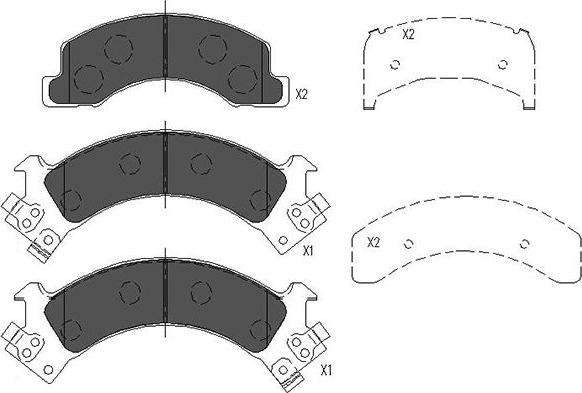 Kavo Parts KBP-3516 - Brake Pad Set, disc brake autospares.lv