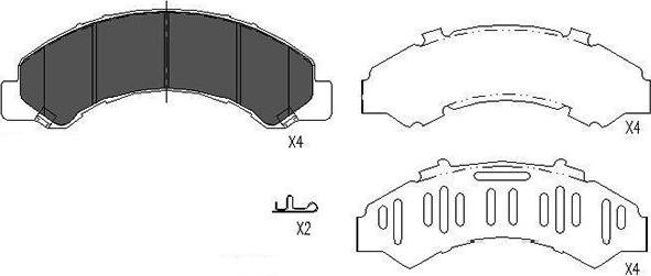 Kavo Parts KBP-3512 - Brake Pad Set, disc brake autospares.lv