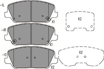 Kavo Parts KBP-3060 - Brake Pad Set, disc brake autospares.lv