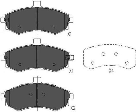 Kavo Parts KBP-3006 - Brake Pad Set, disc brake autospares.lv