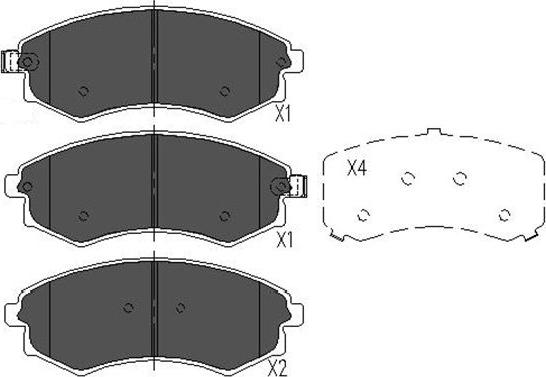 Kavo Parts KBP-3029 - Brake Pad Set, disc brake autospares.lv